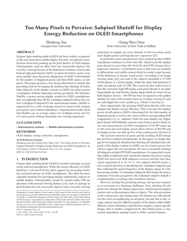 Subpixel Shuto for Display Energy Reduction on OLED Smartphones