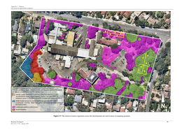 The Extent of Native Vegetation Across the Development Site and Location of Sampling Quadrats