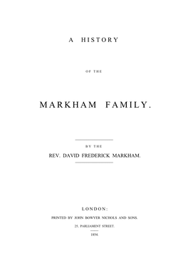 Markham Family