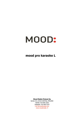 Mood Pro Karaoke L