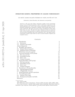 Enhanced Koszul Properties in Galois Cohomology