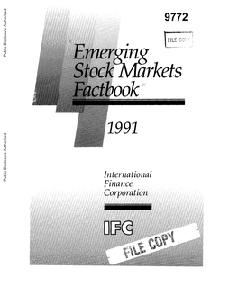 Emerging Stock Markets Factbook 1991