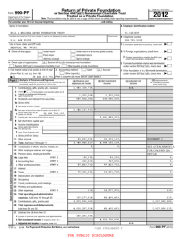 Return of Private Foundation 990-PF