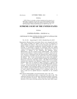 18-431 United States V. Davis (06/24/2019)