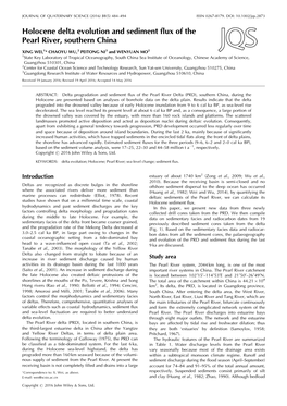 Holocene Delta Evolution and Sediment Flux of the Pearl River