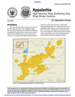 Appalachia High Intensity Drug Trafficking Area Drug Market Analysis