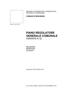 Piano Regolatore Generale Comunale Variante N