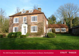 Pre Mill House, Redbourn Road, Gorhambury, St Albans, Hertfordshire Pre Mill House There Is a Patio Area, Outhouses, a Carport and a Brick Built Small Storage Barn