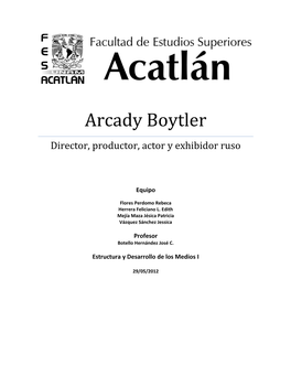 Arcady Boytler Director, Productor, Actor Y Exhibidor Ruso