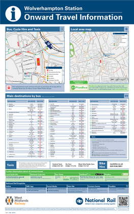 Buses, Trams and Taxis Local Area Map Bus, Cycle Hire and Taxis