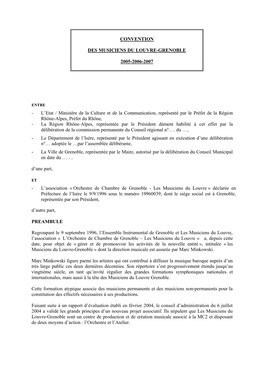 Adoption De La Convention Culturelle Multipartite Passée Avec 