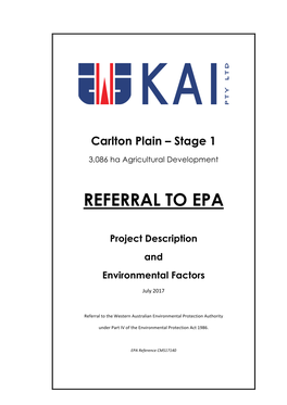 Referral to Epa