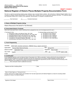 NPS Form 10 900-B