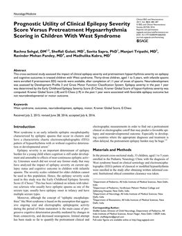 Prognostic Utility of Clinical Epilepsy Severity Score Versus Pretreatment