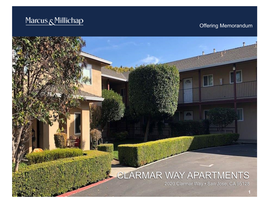 CLARMAR WAY APARTMENTS 2020 Clarmar Way • San Jose, CA 95128 1 NON - ENDORSEMENT and DISCLAIMER NOTICE