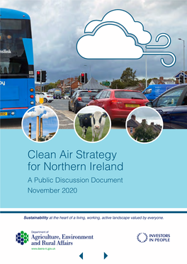 Clean Air Strategy for Northern Ireland a Public Discussion Document November 2020