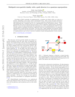 Arxiv:2010.15719V3 [Quant-Ph] 22 Feb 2021 2 2 Detector