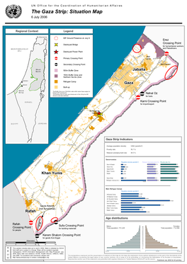 The Gaza Strip: Situation Map 6 July 2006
