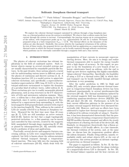 Solitonic Josephson Thermal Transport