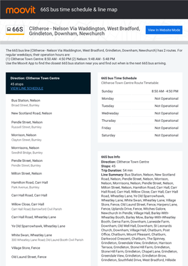 66S Bus Time Schedule & Line Route