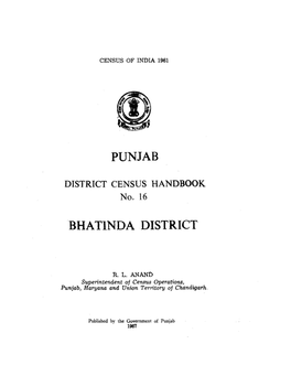 Bhatinda District, No-16, Punjab