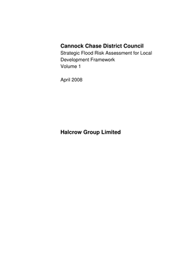 Cannock Chase District Council Halcrow Group Limited