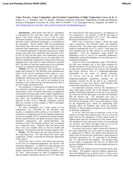 Vapor Pressure, Vapor Composition and Fractional Vaporization of High Temperature Lavas on Io