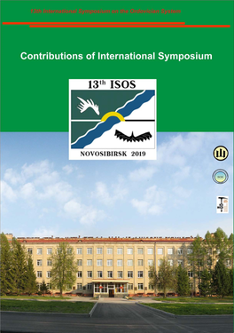 13Th International Symposium on the Ordovician System Novosibirsk, Russia (July 19-22, 2019)