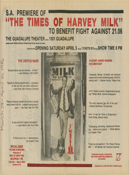 The Times of Harvey Milk