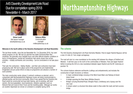 Northamptonshire Highways Newsletter 4 - March 2017