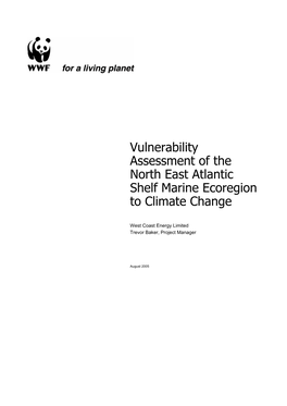 Vulnerability Assessment of the North East Atlantic Shelf Marine Ecoregion to Climate Change