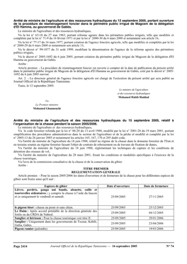 Journal Officiel De La République Tunisienne — 16 Septembre 2005