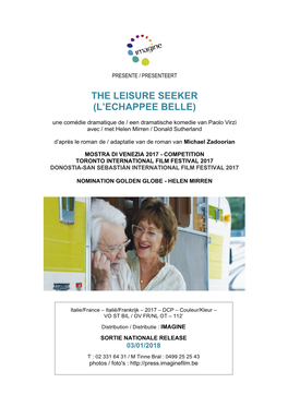 The Leisure Seeker (L’Echappee Belle)