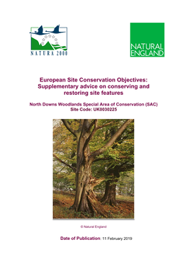 North Downs Woodlands SAC Conservation Objectives