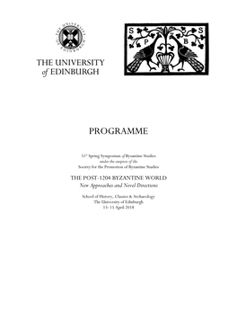 Byzantine Symposium Programme (406.64 KB PDF)