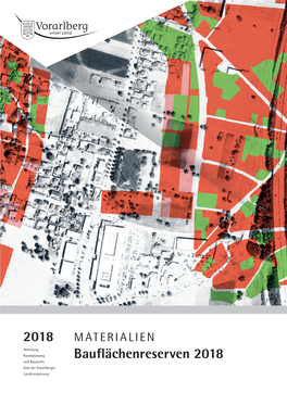 Bauflächenreserven 2018 Raumplanung@Vorarlberg.At Und Baurecht