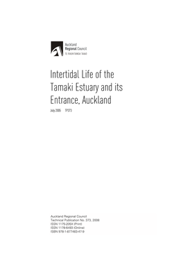 Intertidal Life of the Tamaki Estuary and Its Entrance, Auckland July 2005 TP373