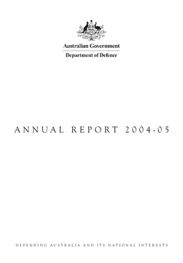 Defence Annual Report 2004-2005
