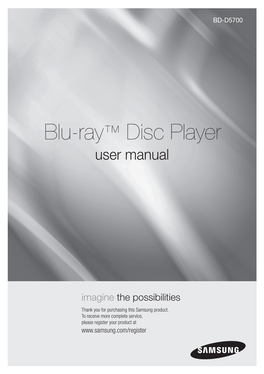 Blu-Ray™ Disc Player User Manual