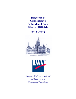 Directory of Connecticut's Federal and State Elected Officials 2017