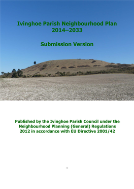 Ivinghoe Parish Neighbourhood Plan 2014–2033