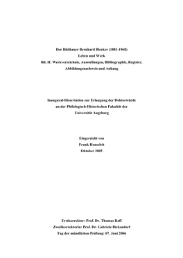 (Dissertations- Dokument 1