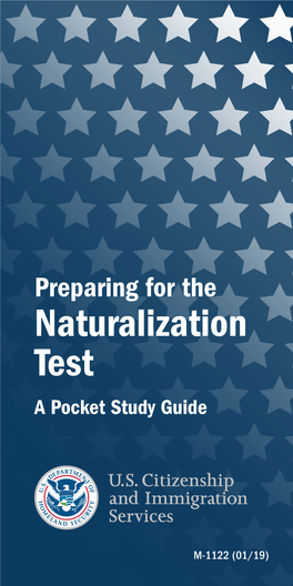 M-1122, Preparing for the Naturalization Test: a Pocket Study Guide