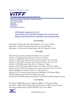 4 October 9, 2013 VITFF Bulletin
