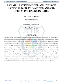 Operative Banks in India