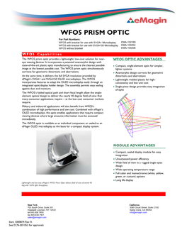 Wfo5 Prism Optic