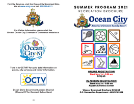 Summer Programs 2021 Recreation Brochure