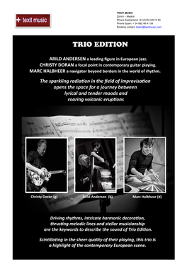 TEXIT MUSIC Zürich -.:: Texit Music | Marc Halbheer