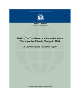 Mexico, the Caribbean, and Central America: the Impact of Climate Change to 2030