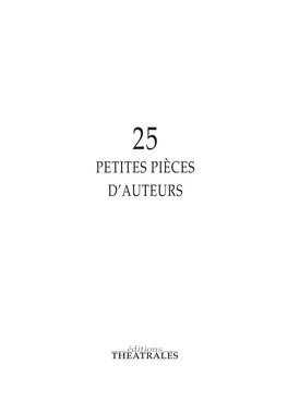 Petites Pièces D'auteurs